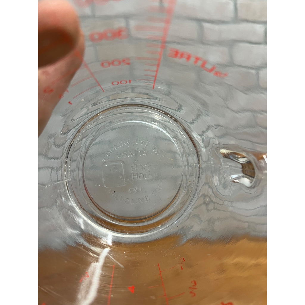 Vintage FIRE KING 2-Cup Measuring Cup Anchor Hocking D Handle #867