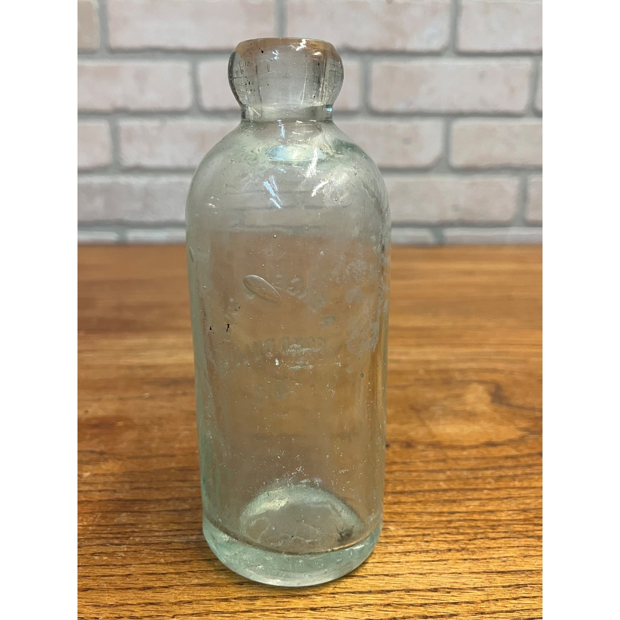Antique A Engel & Son Fond du Lac Wis Embossed Soda Bottle Wisconsin