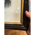 Antique Engraving Abraham Lincoln by M. Brady Photo C. Buttre Engraved Framed 1800s