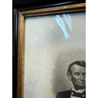 Antique Engraving Abraham Lincoln by M. Brady Photo C. Buttre Engraved Framed 1800s
