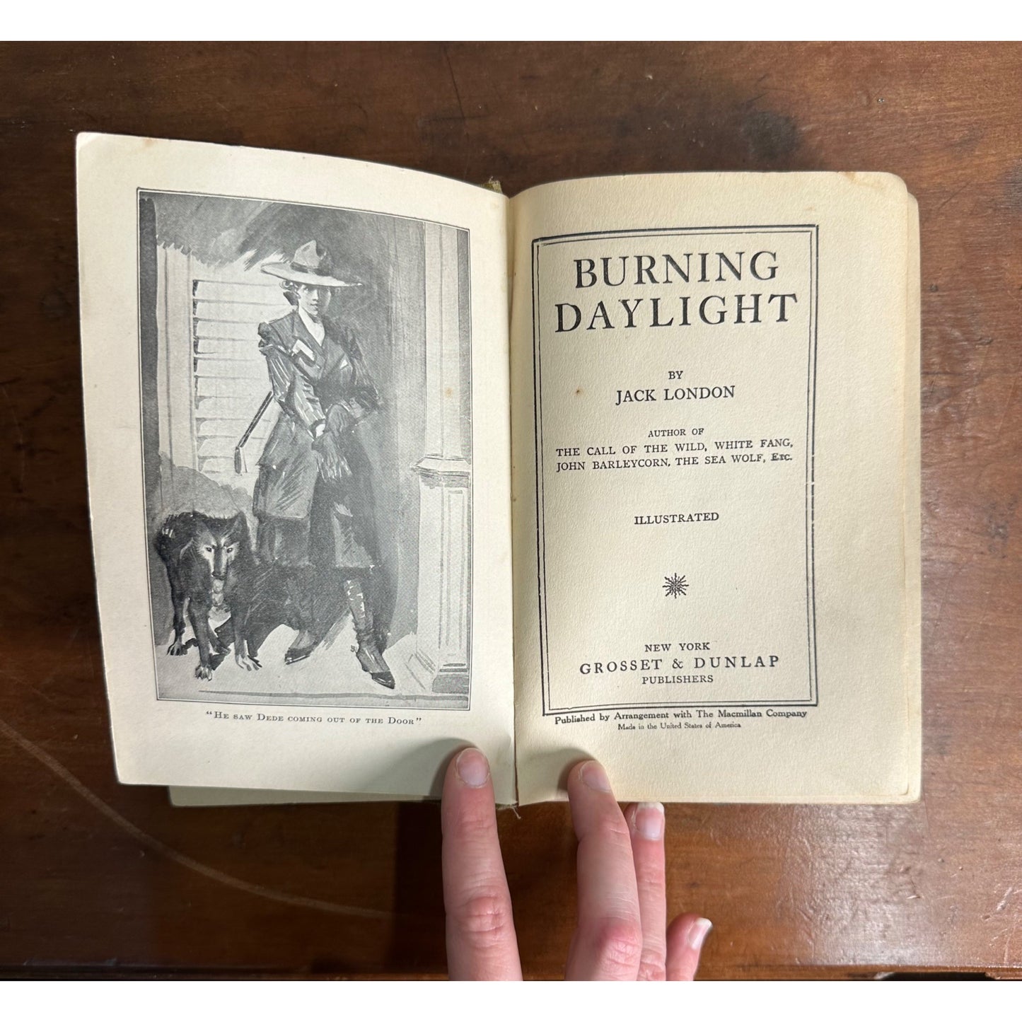 Vintage "Burning Daylight" by Jack London Hardcover Nobel Book (1910)