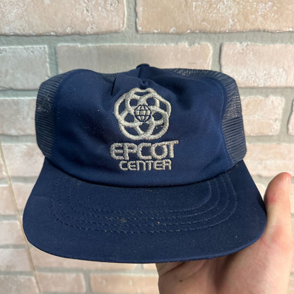 VINTAGE EPCOT CENTER DISNEY WORLD NAVY BLUE RETRO SNAPBACK HAT