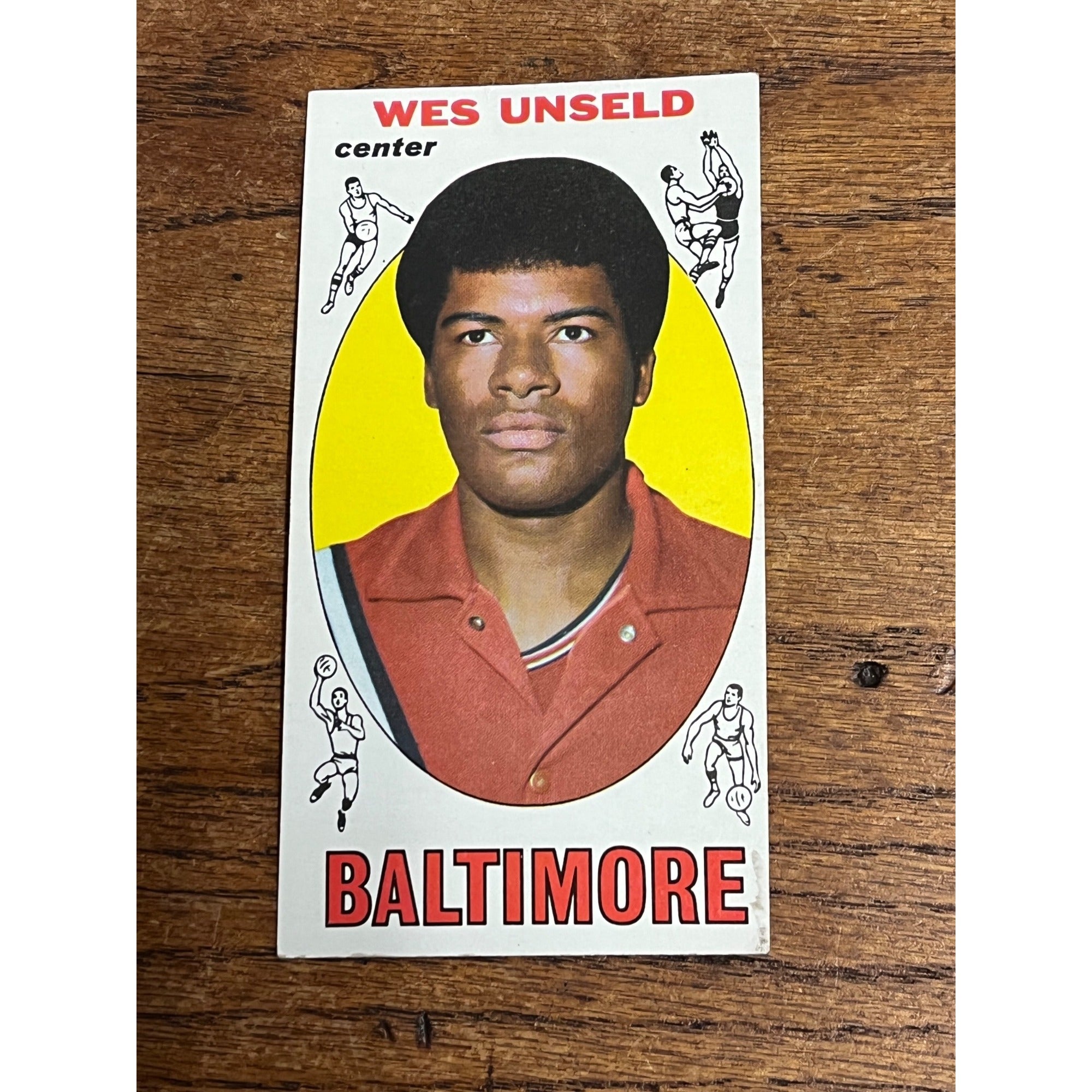1969-70 Topps Basketball #56 Wes Unseld Baltimore Bullets Rookie RC HOF