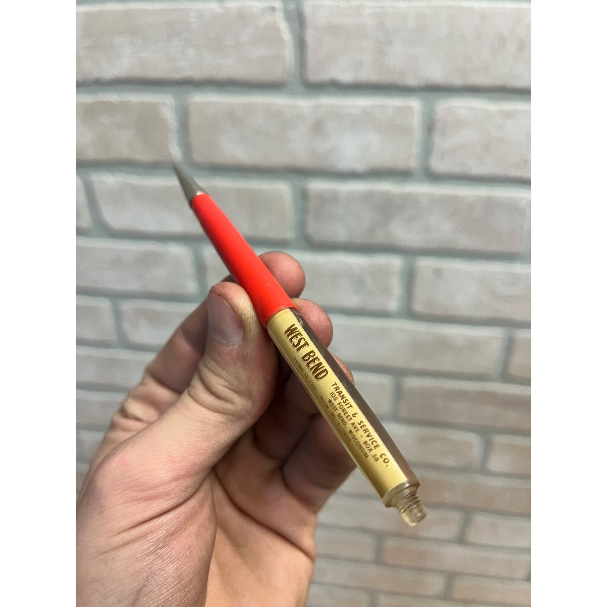 Vintage West Bend Transist Truck Service Advertising Mechanical Pencil Wisconsin