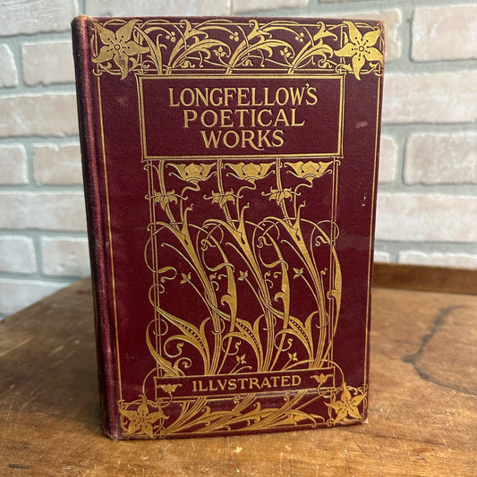 THE COMPLETE POETICAL WORKS OF HENRY WADSWORTH LONGFELLOW (1903) GOLD GILT