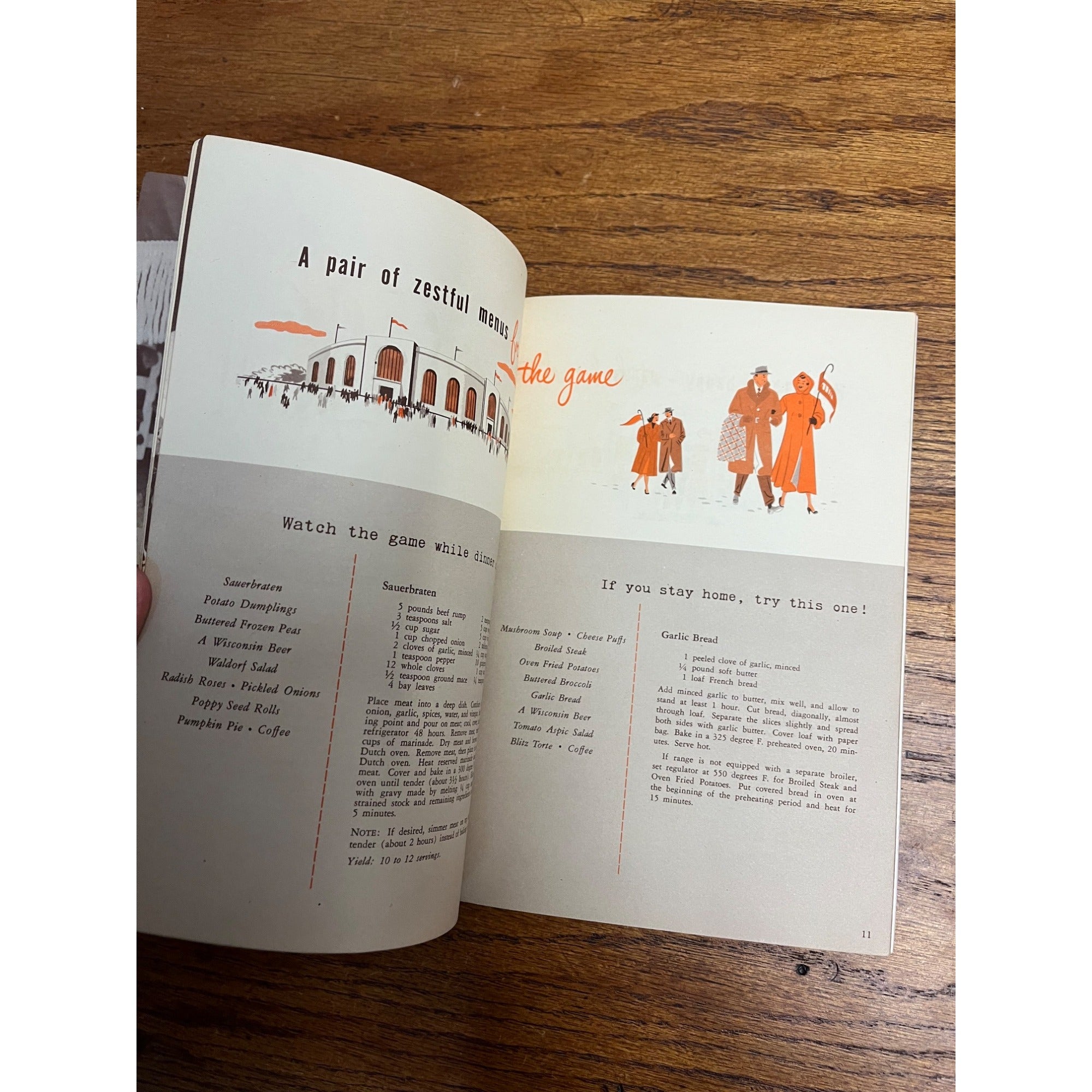 1948 Wisconsin State Brewers Cookbook Friendly Menus Vintage Centennial Recipes