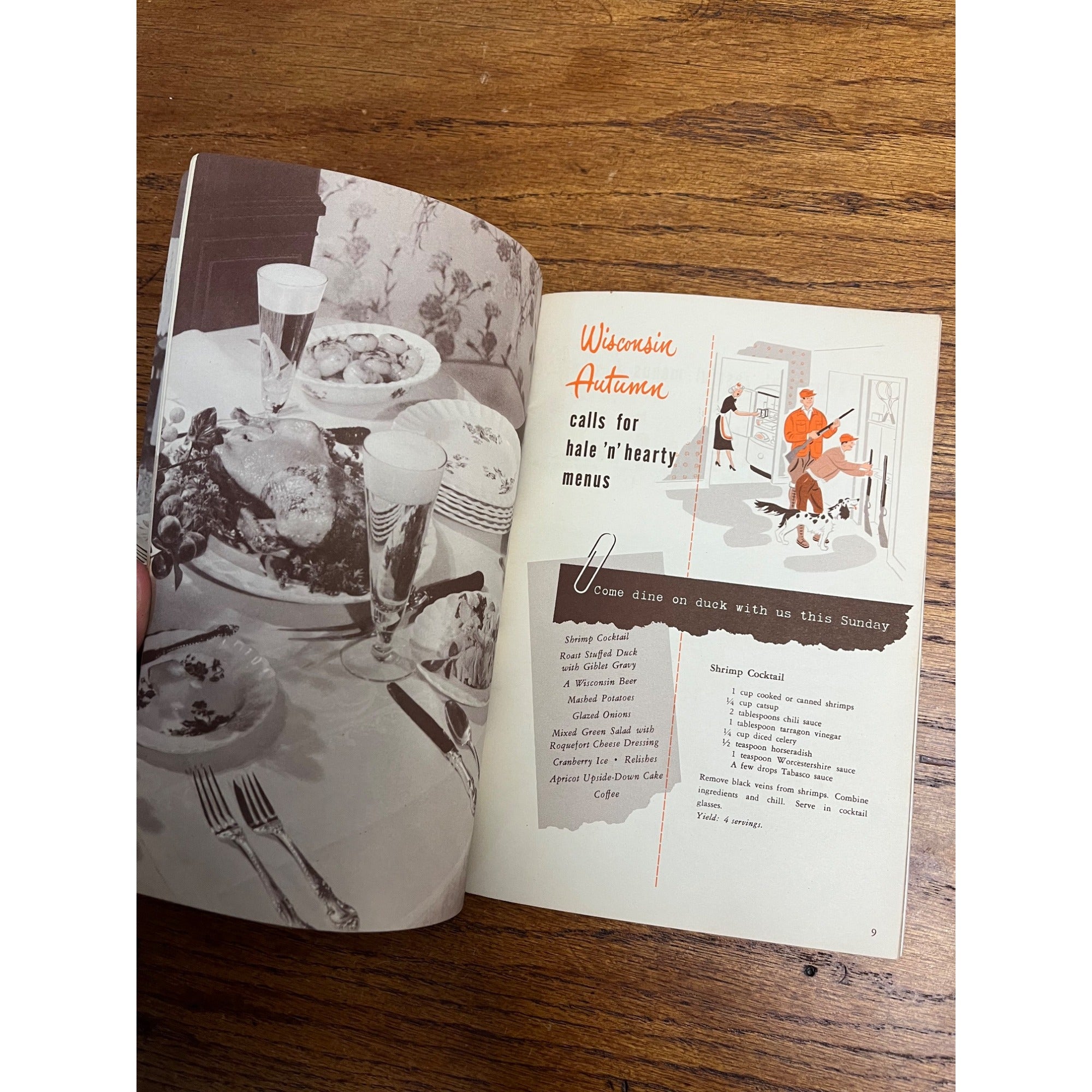 1948 Wisconsin State Brewers Cookbook Friendly Menus Vintage Centennial Recipes
