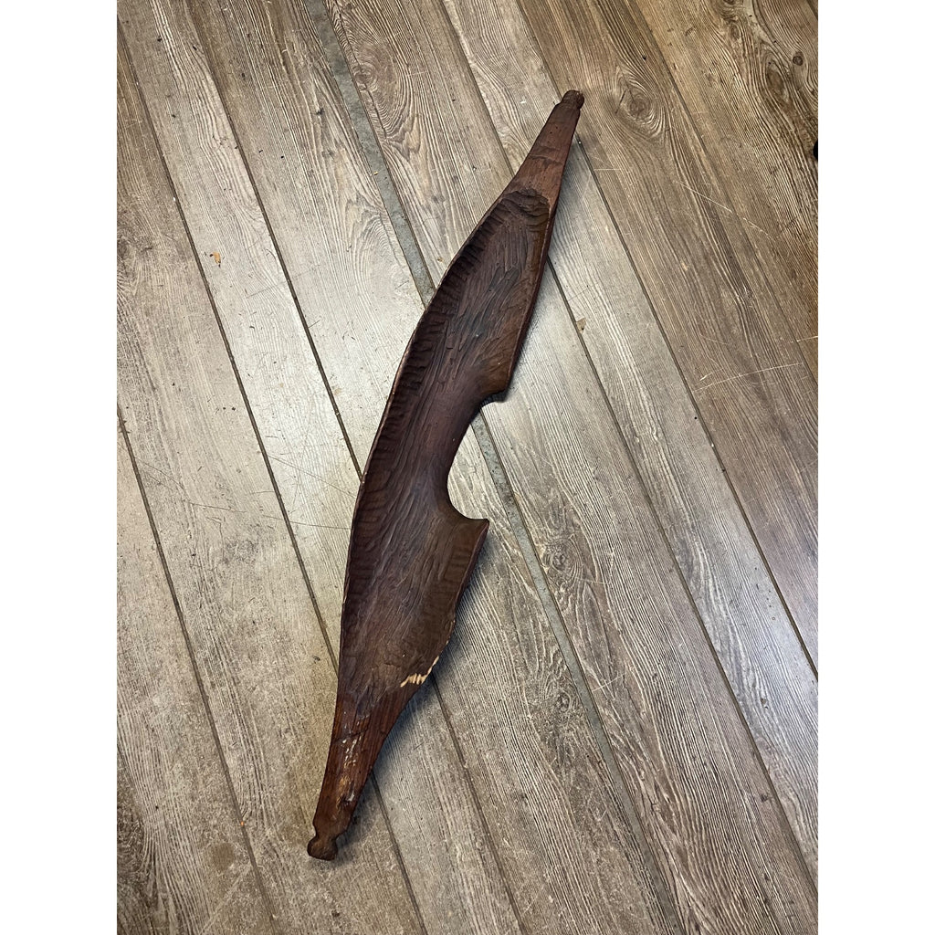 Antique Primitive Farm Shoulder Yoke For Carrying Buckets or Maple Sap 37" Hand Carved