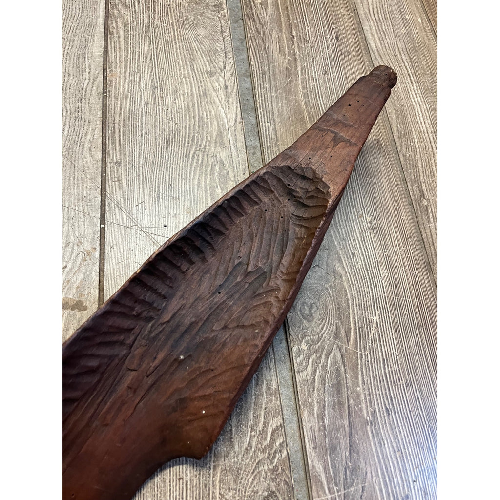 Antique Primitive Farm Shoulder Yoke For Carrying Buckets or Maple Sap 37" Hand Carved