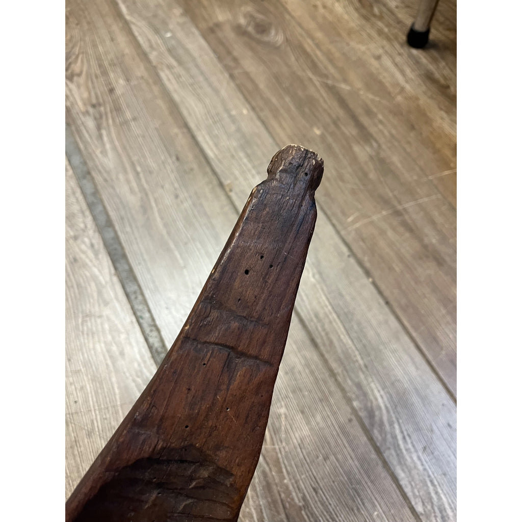 Antique Primitive Farm Shoulder Yoke For Carrying Buckets or Maple Sap 37" Hand Carved