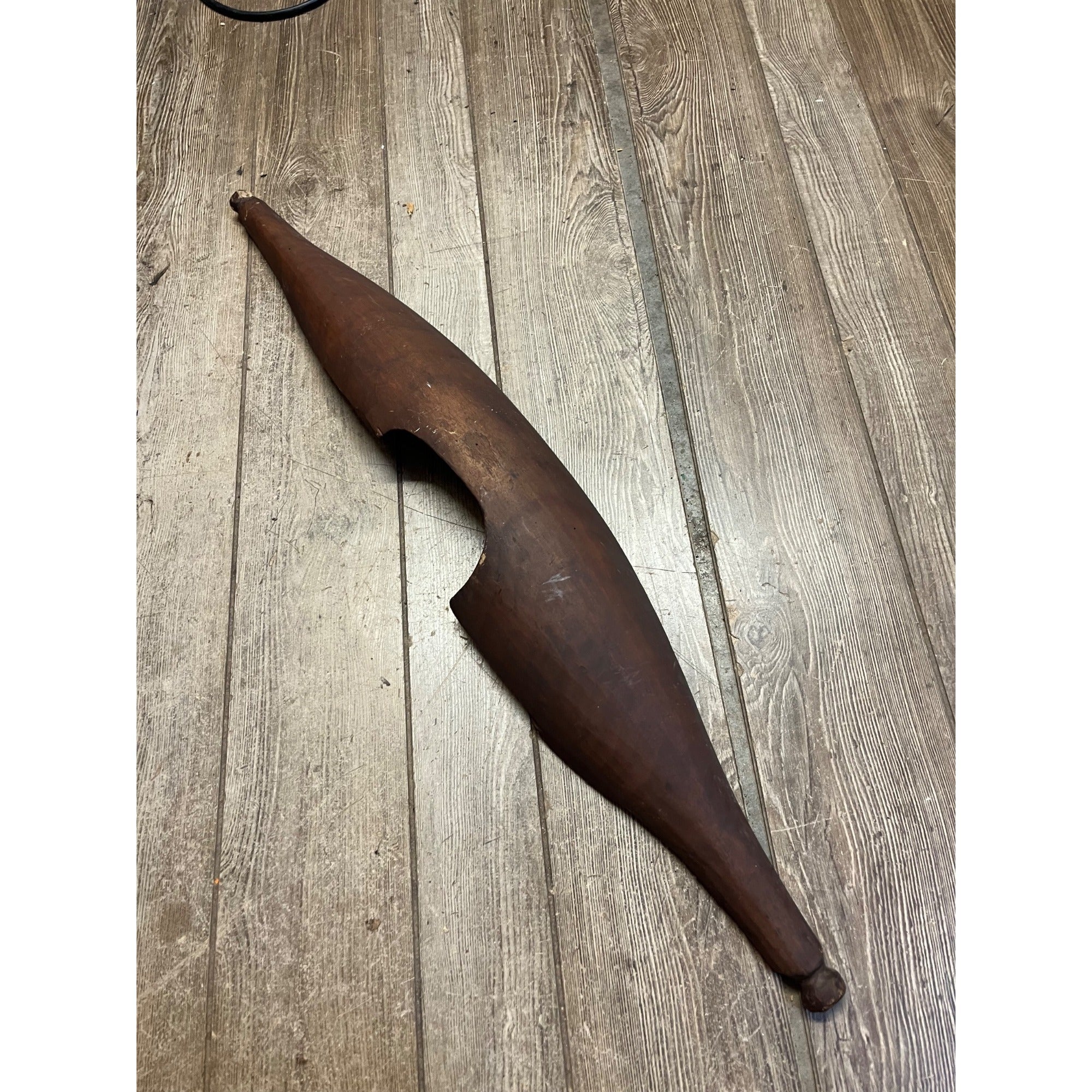 Antique Primitive Farm Shoulder Yoke For Carrying Buckets or Maple Sap 37" Hand Carved
