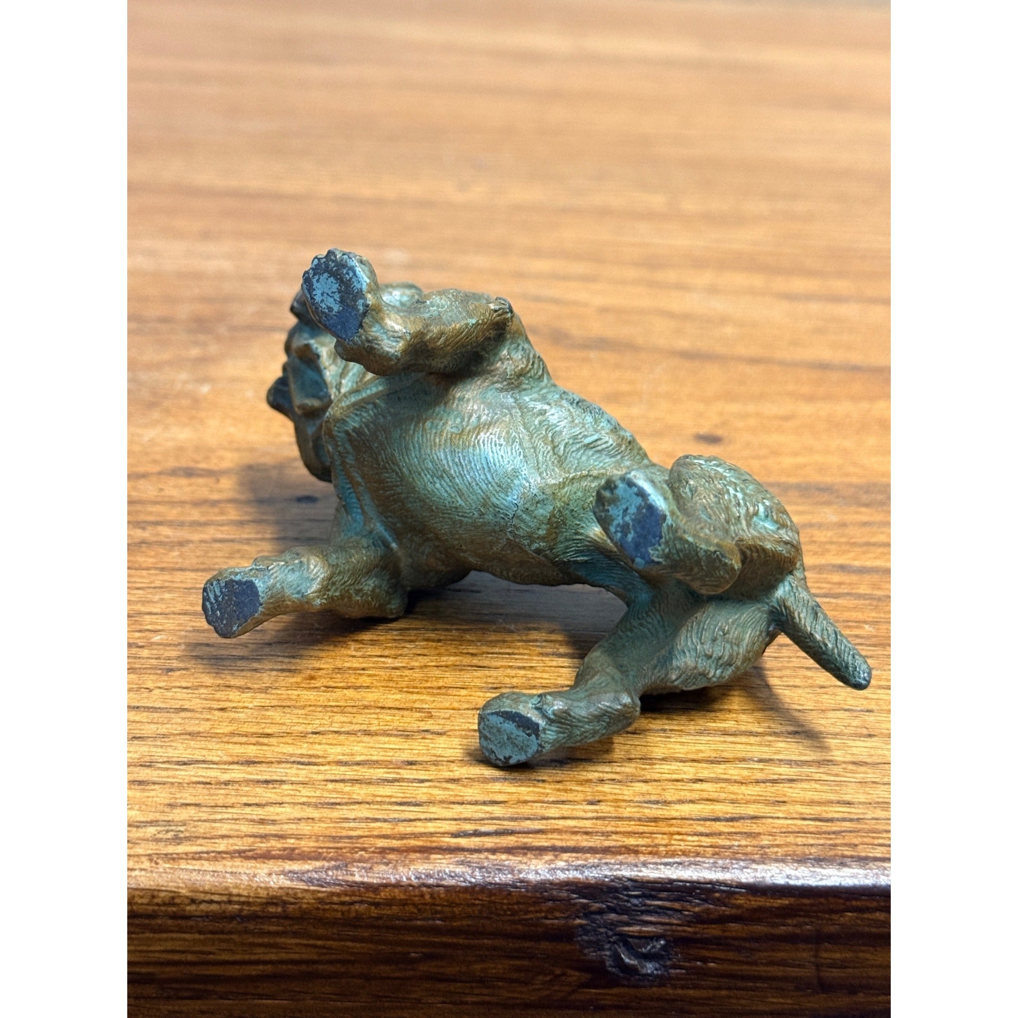 EXCEPTIONAL Antique Bronze Cold-Painted Bulldog Figure Bull Dog Austrian 4.5"