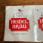 (2) G Heileman Flattened Uncut Can Sheets Pfeiffer Beer Heidel Brau