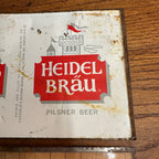 (2) G Heileman Flattened Uncut Can Sheets Pfeiffer Beer Heidel Brau