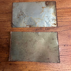 (2) G Heileman Flattened Uncut Can Sheets Pfeiffer Beer Heidel Brau