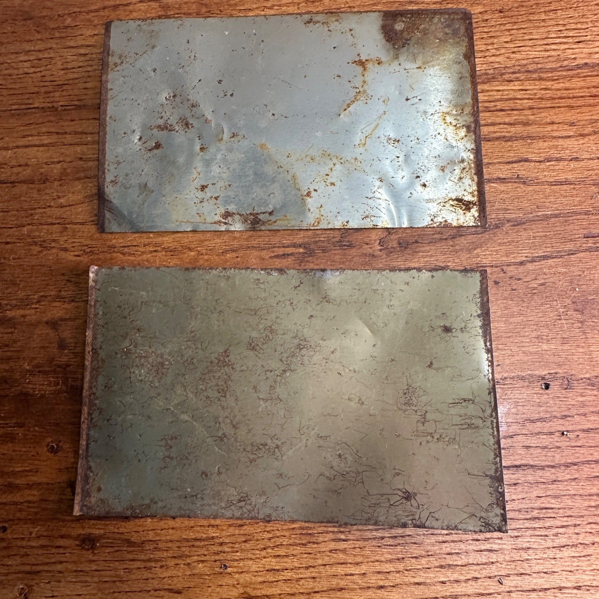 (2) G Heileman Flattened Uncut Can Sheets Pfeiffer Beer Heidel Brau