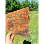 Vintage Clicquot Club Ginger Ale Soda Advertising Wood Crate Panel Sign