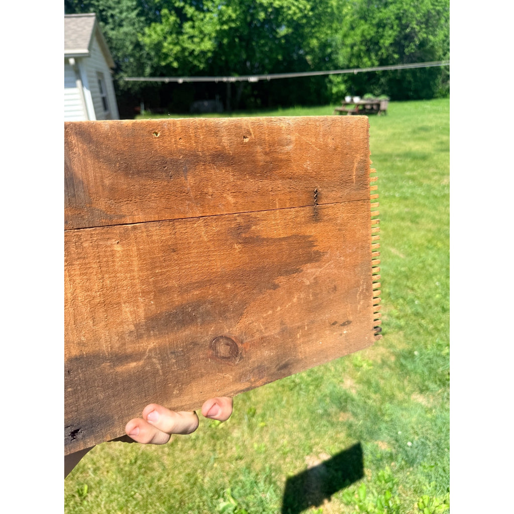 Vintage Clicquot Club Ginger Ale Soda Advertising Wood Crate Panel Sign