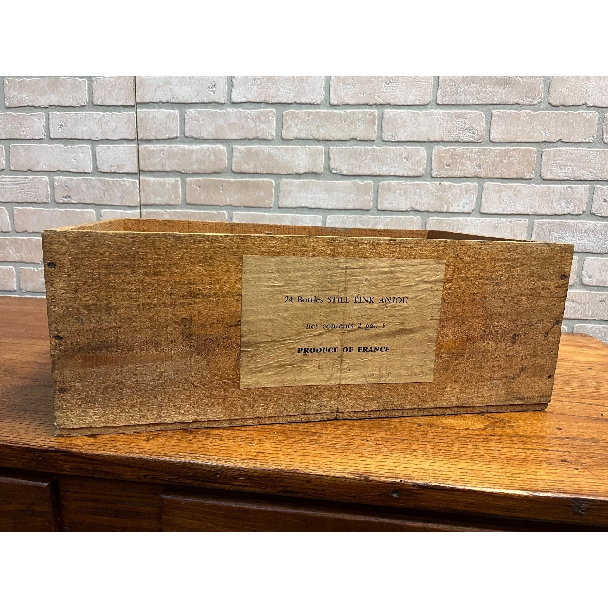 Vintage Alexis Lichine Red Bordeaux Wine Wood Box Crate Case Milwaukee Wis