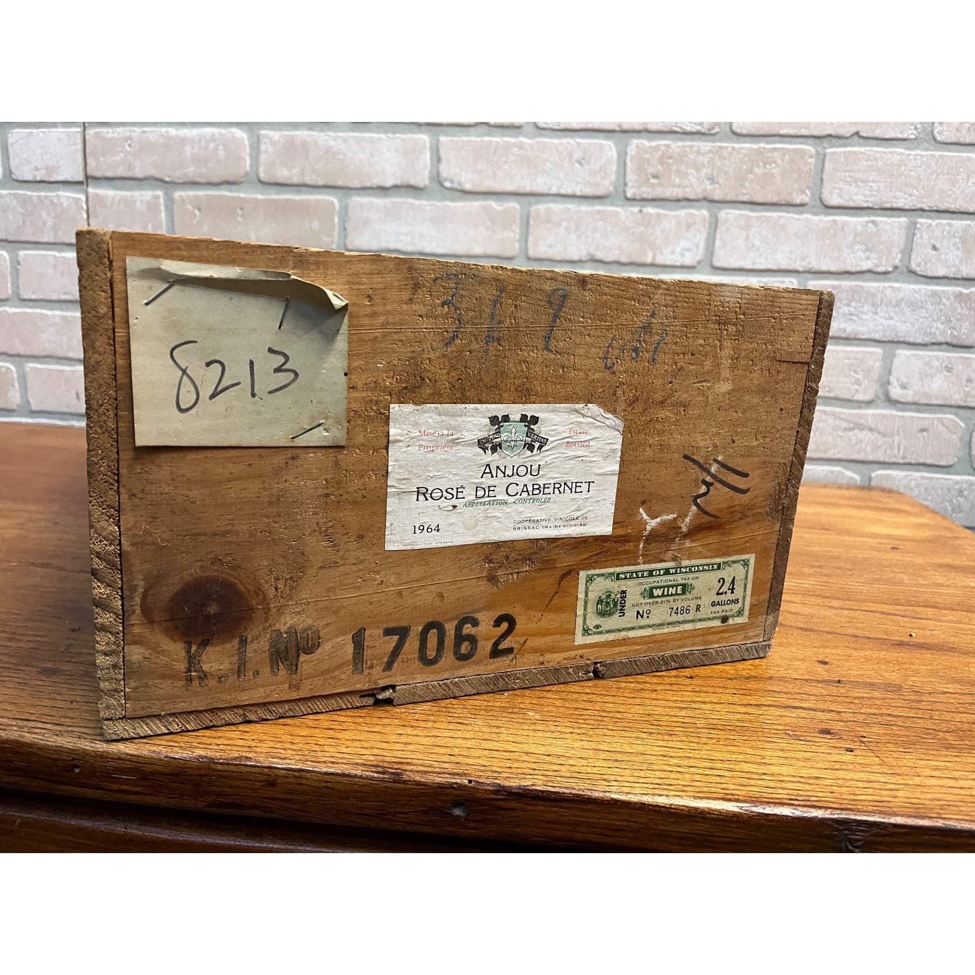 Vintage Alexis Lichine Red Bordeaux Wine Wood Box Crate Case Milwaukee Wis