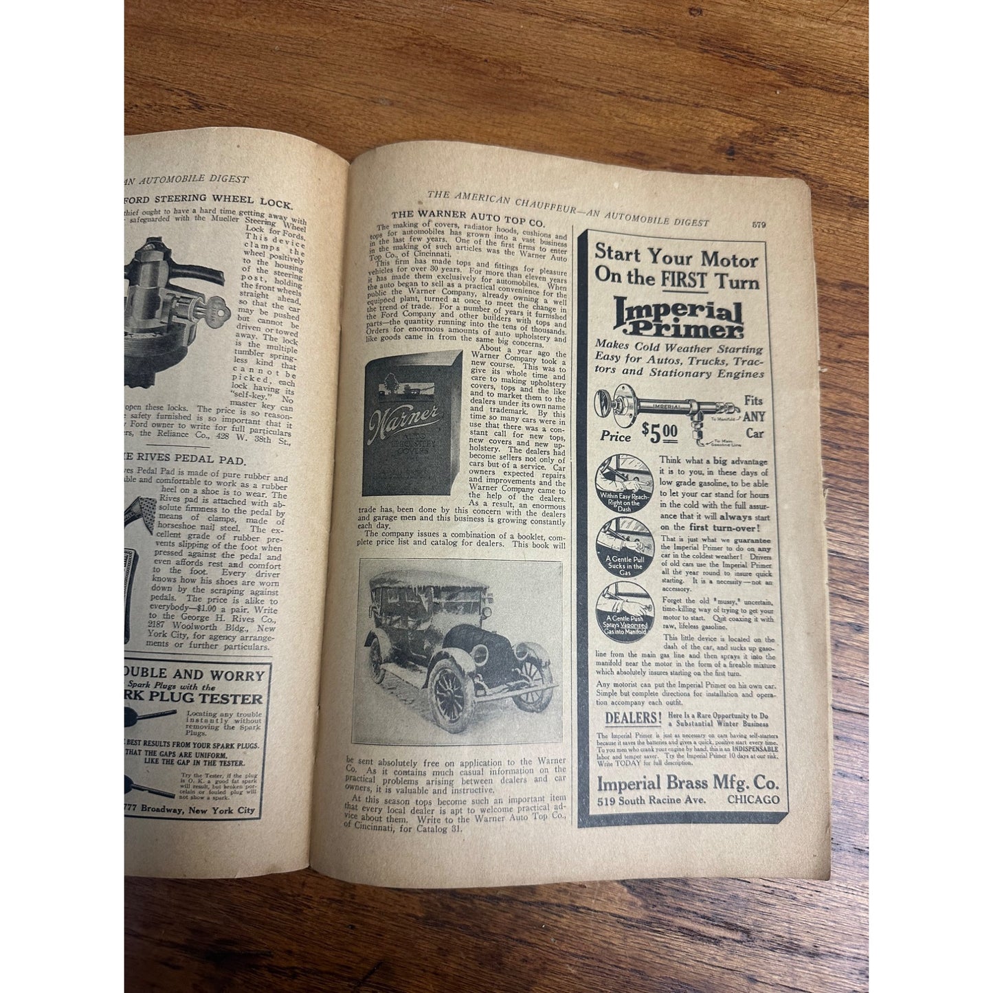 Vintage 1916 The American Chauffeur Automobile Digest Magazine December Ads!!