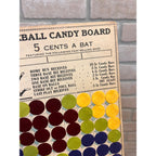 Baseball Candy Bar Game Board 5 Cents A Bat E. P. Fargusson Novelty Sales Co.