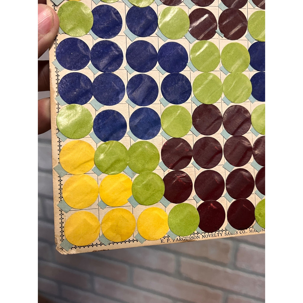 Baseball Candy Bar Game Board 5 Cents A Bat E. P. Fargusson Novelty Sales Co.