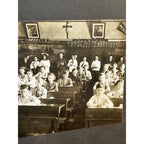 Vintage Early 1900s Cabinet Photo One-Room School House Classroom Sauk City Wis