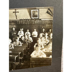 Vintage Early 1900s Cabinet Photo One-Room School House Classroom Sauk City Wis