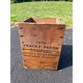 Vintage Frank Pasch Milwaukee Wis Soda Advertising Wood Crate Kiel Bottling Works