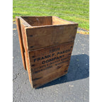 Vintage Frank Pasch Milwaukee Wis Soda Advertising Wood Crate Kiel Bottling Works