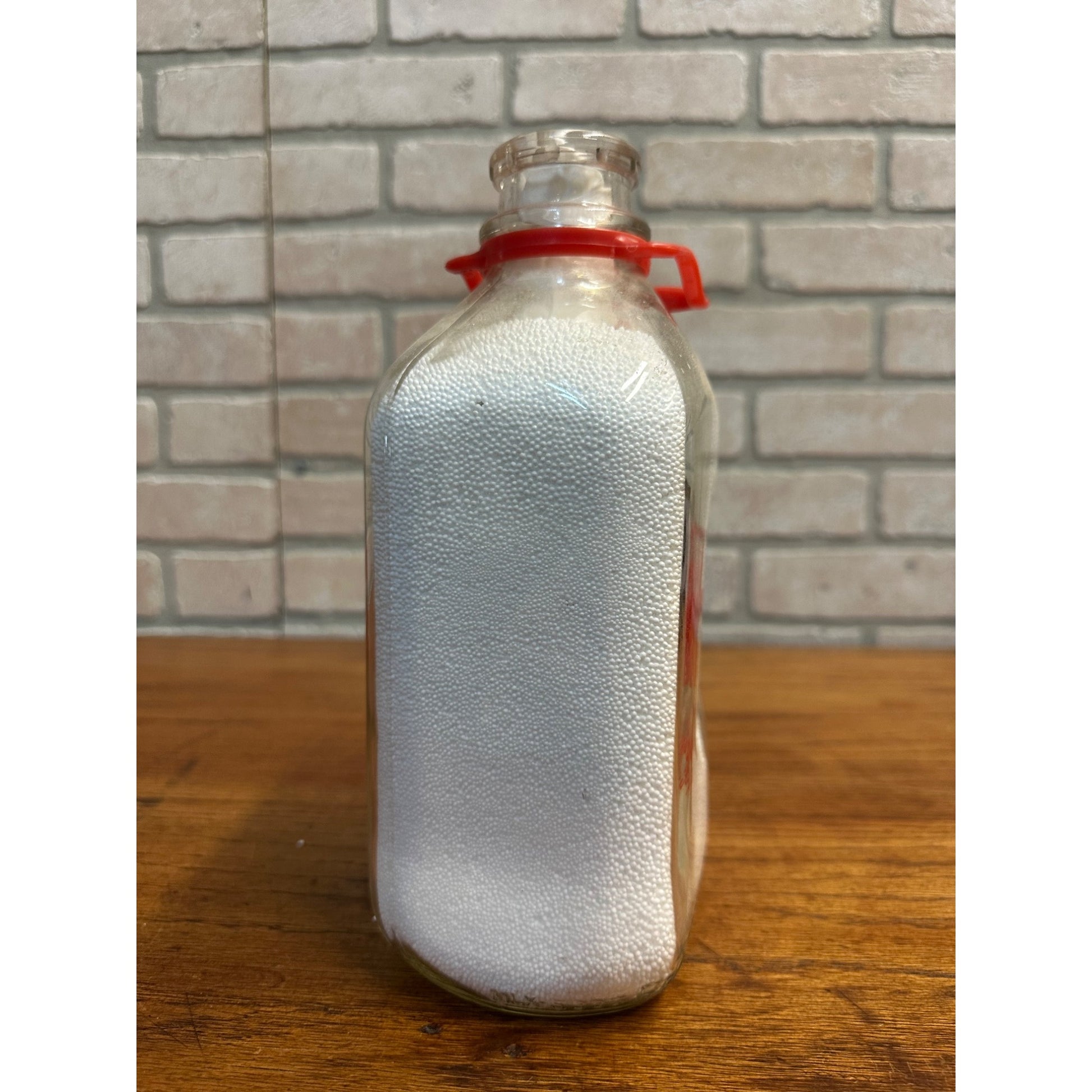 Vintage 1950s Morning Glory Dairy Milk Half Gallon Glass Bottle Advertising Wisconsin