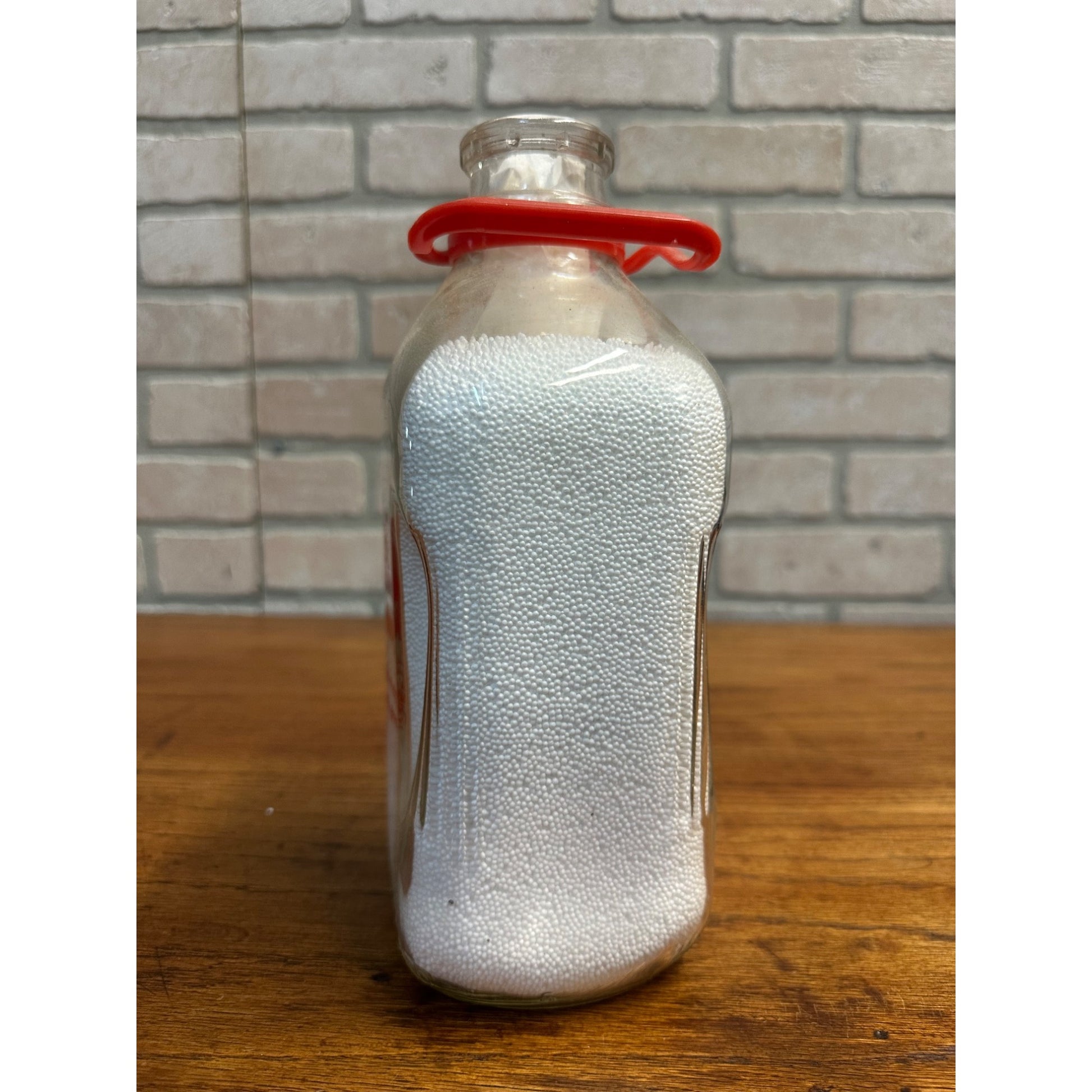 Vintage 1950s Morning Glory Dairy Milk Half Gallon Glass Bottle Advertising Wisconsin