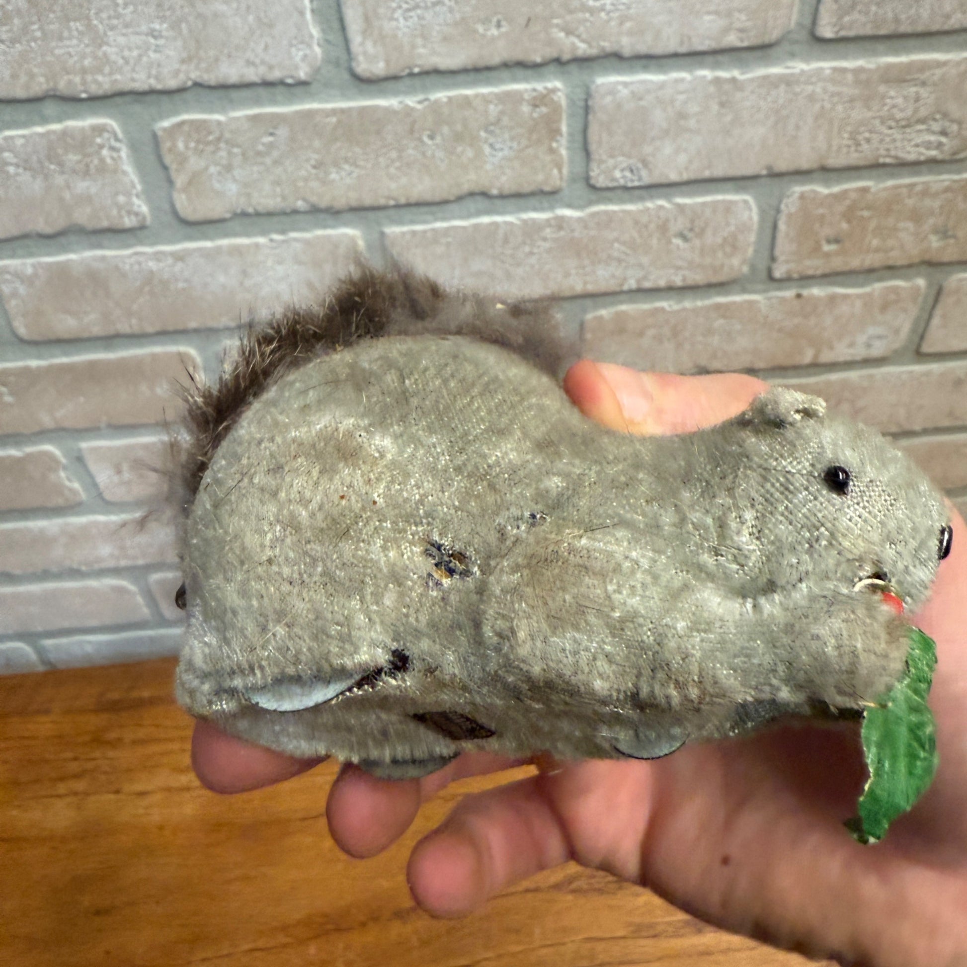 Vintage Alps Mechanical Windup Toy Busy Squirrel with Box Japan