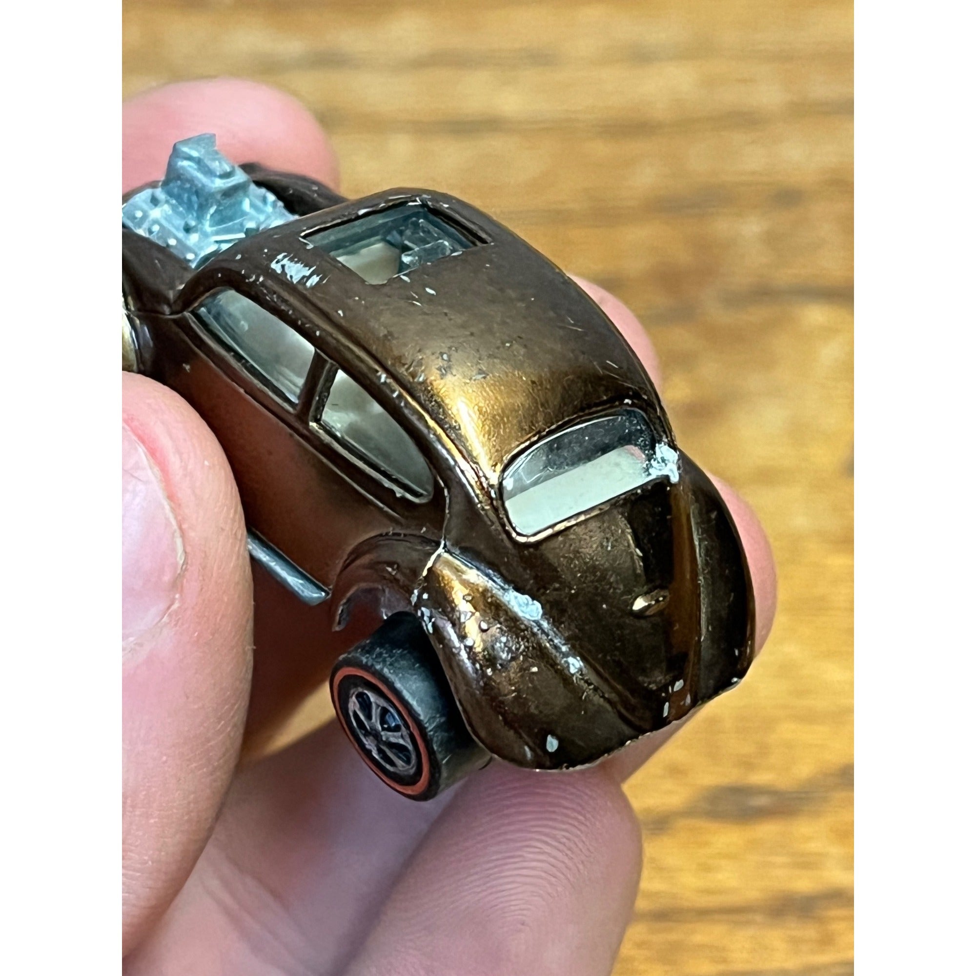 Vintage 1967 Hot Wheels Redline Custom VW Volkswagen Copper -- CLEAN