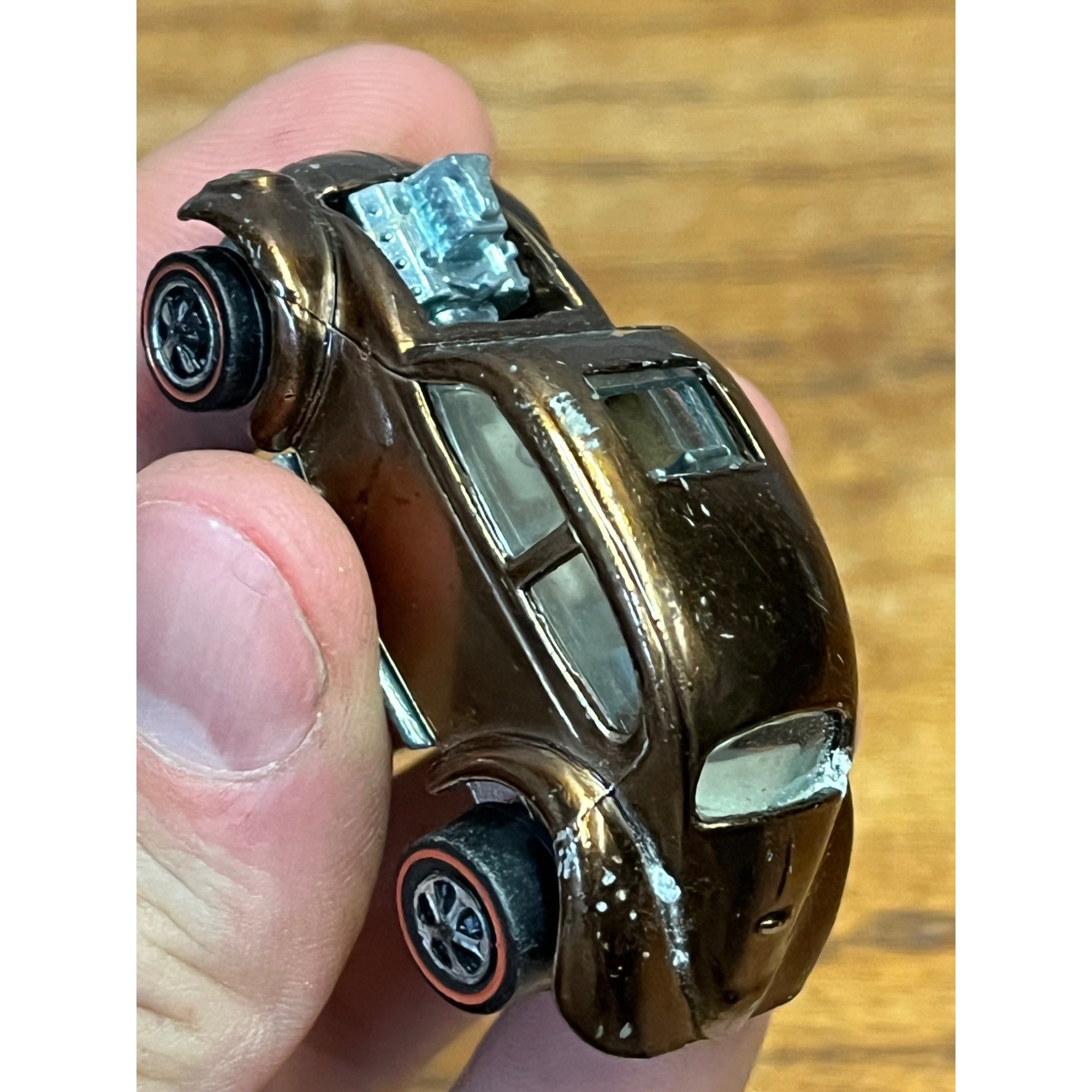 Vintage 1967 Hot Wheels Redline Custom VW Volkswagen Copper -- CLEAN