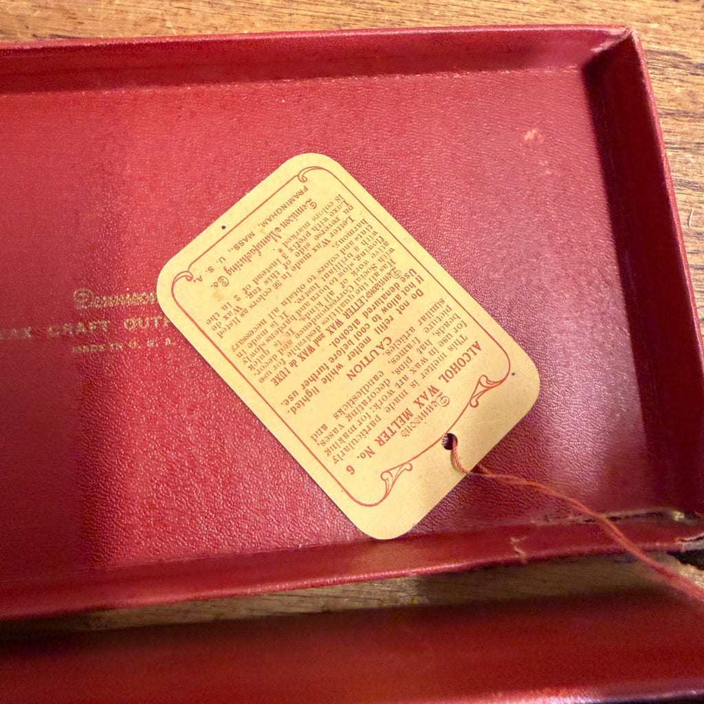 Vintage 1920's Dennison Letter Wax Outfit No. 1 Box & Contents
