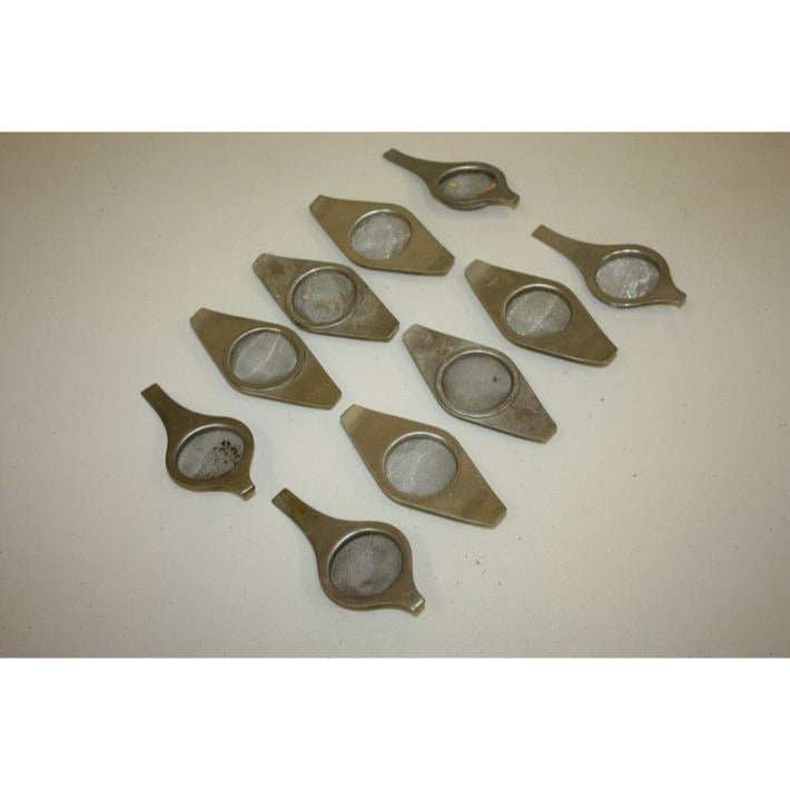 Vintage 1960s MCM Old Hall English Stainless Steel Tea Strainers