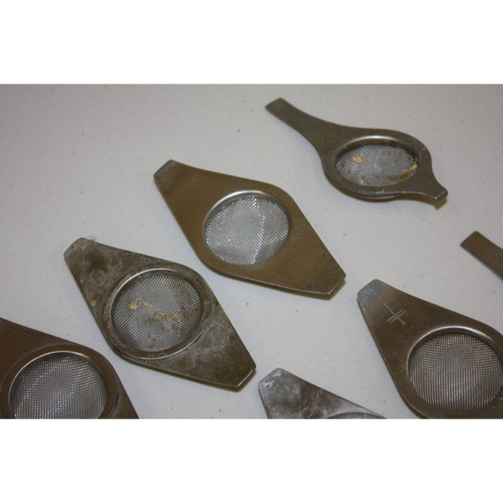Vintage 1960s MCM Old Hall English Stainless Steel Tea Strainers