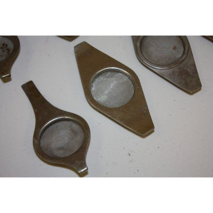 Vintage 1960s MCM Old Hall English Stainless Steel Tea Strainers