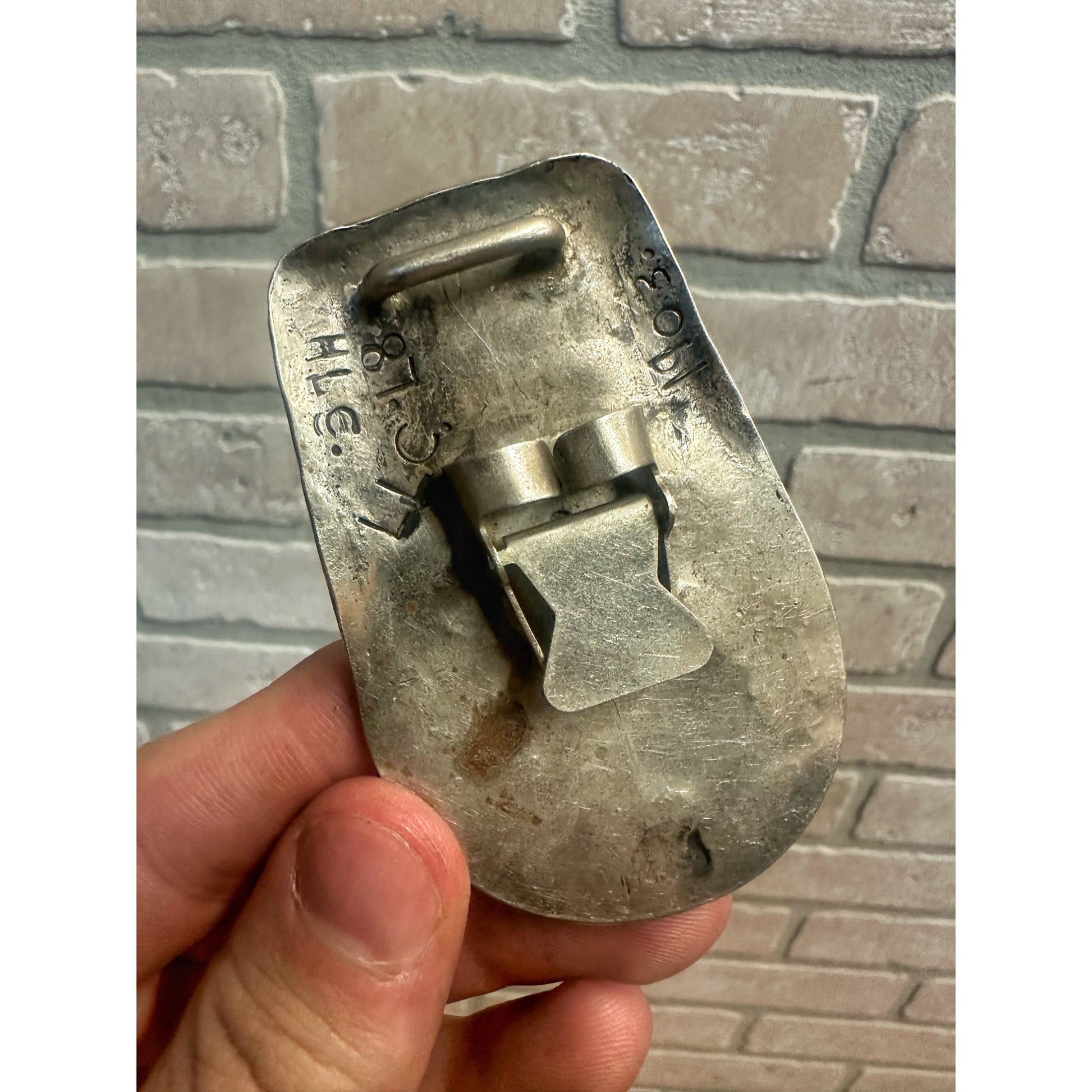 Original Superb Navajo "No Bull" Sterling Silver Bolo Tie Black Oynx Signed