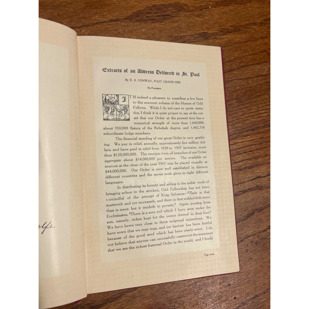 C1908 ALBUM OF ODD FELLOWS HOMES FOURTH EDITION