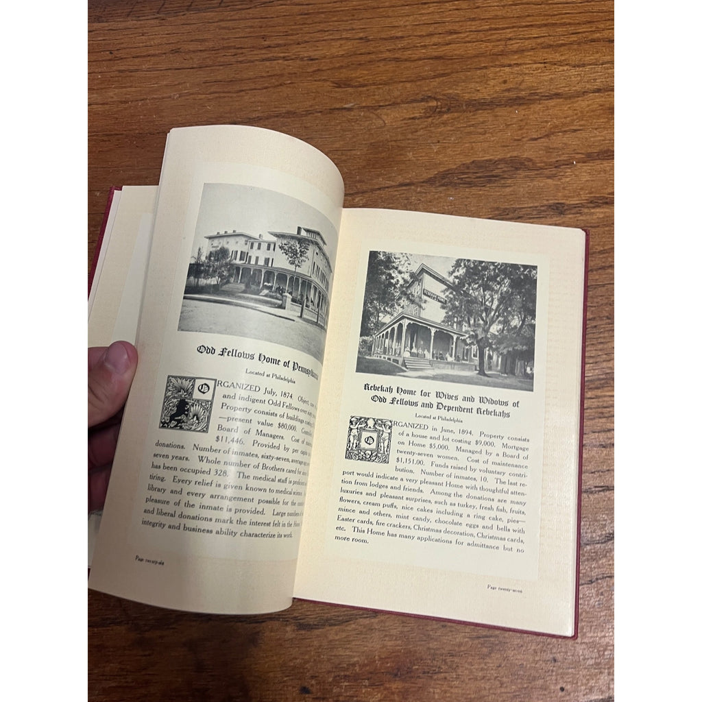 C1908 ALBUM OF ODD FELLOWS HOMES FOURTH EDITION