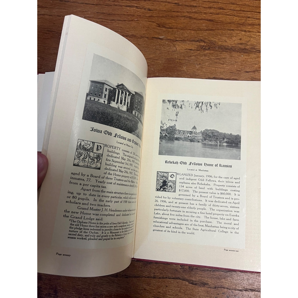 C1908 ALBUM OF ODD FELLOWS HOMES FOURTH EDITION