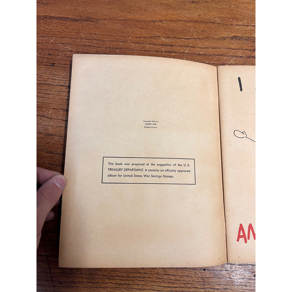 My Book To Help America Munro Leaf WWII Savings 1942 Child's Book Homefront