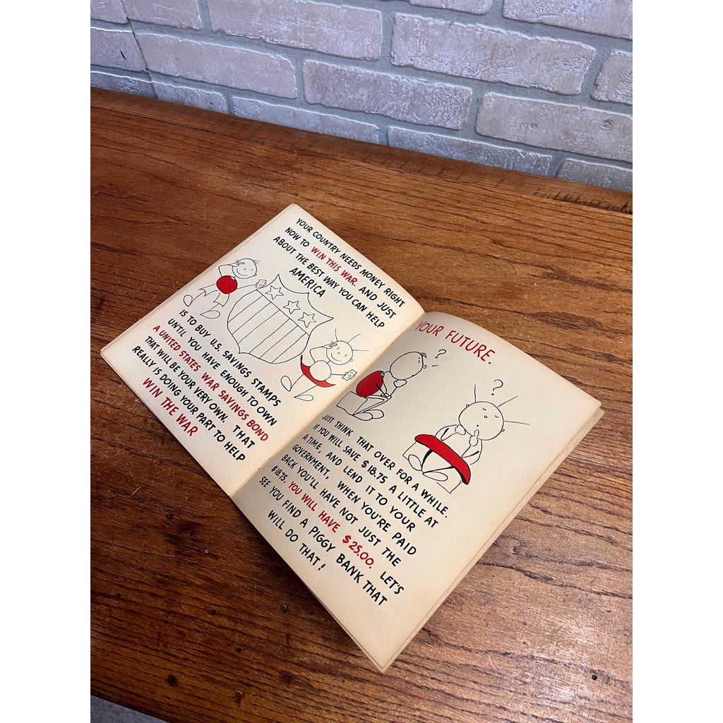 My Book To Help America Munro Leaf WWII Savings 1942 Child's Book Homefront