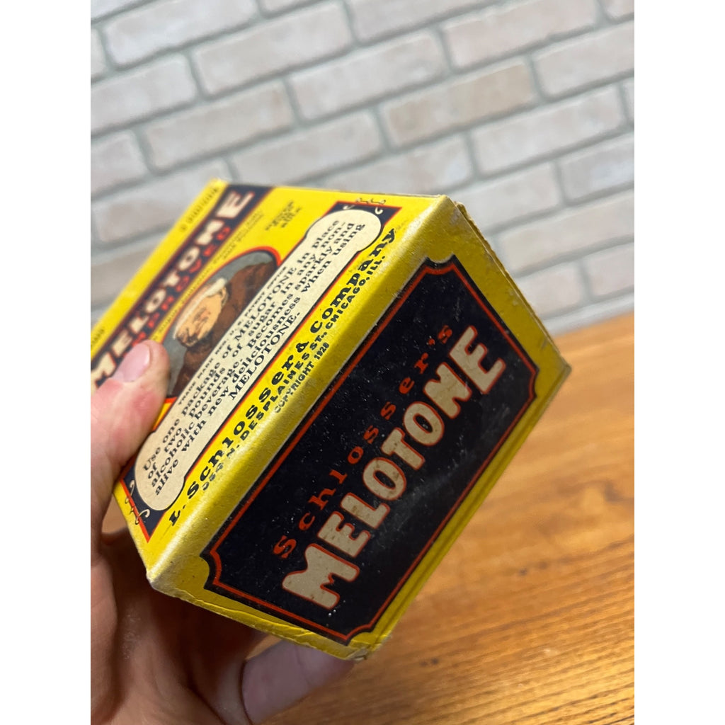 Vintage Schlosser's Melotone 2lb Box Advertising Chicago Food Additive