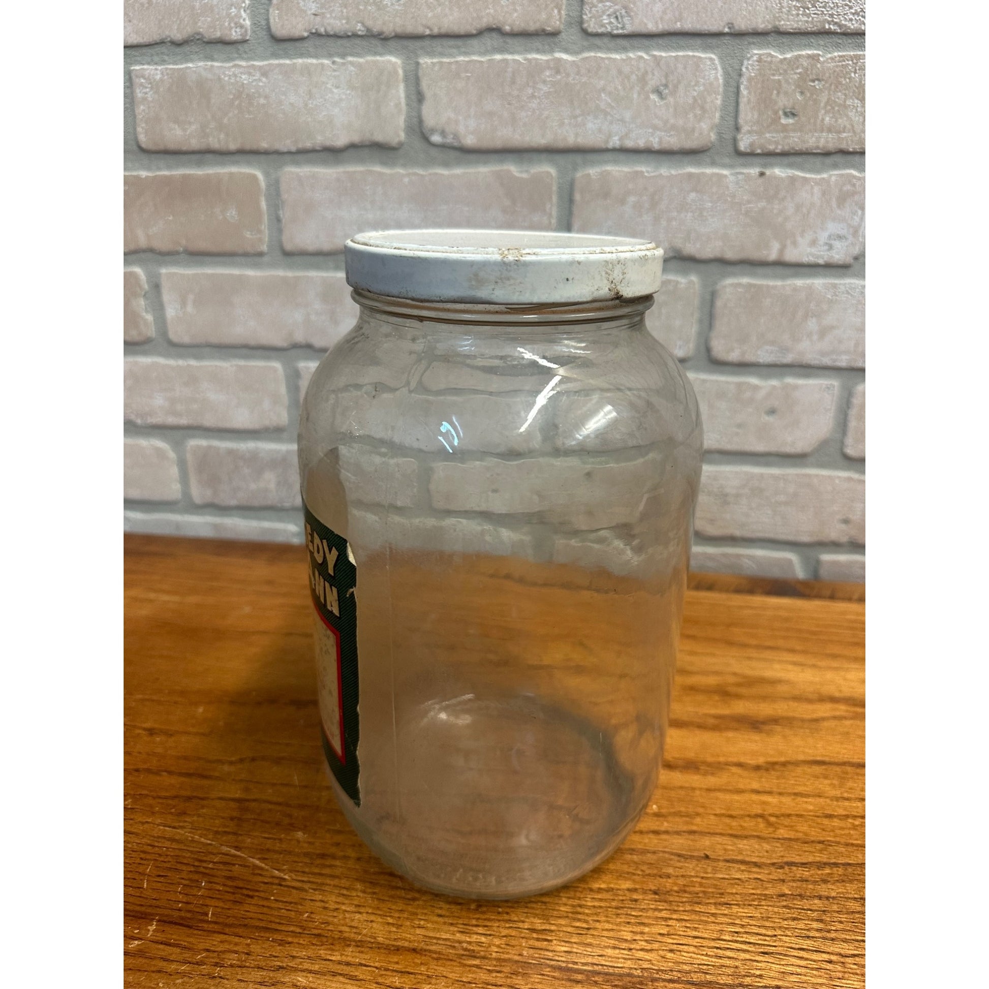 Vintage Raggedy Ann Brand Dill Pickles Glass Jar 1 Gallon