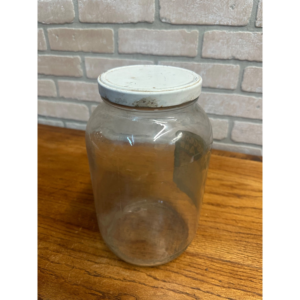 Vintage Raggedy Ann Brand Dill Pickles Glass Jar 1 Gallon