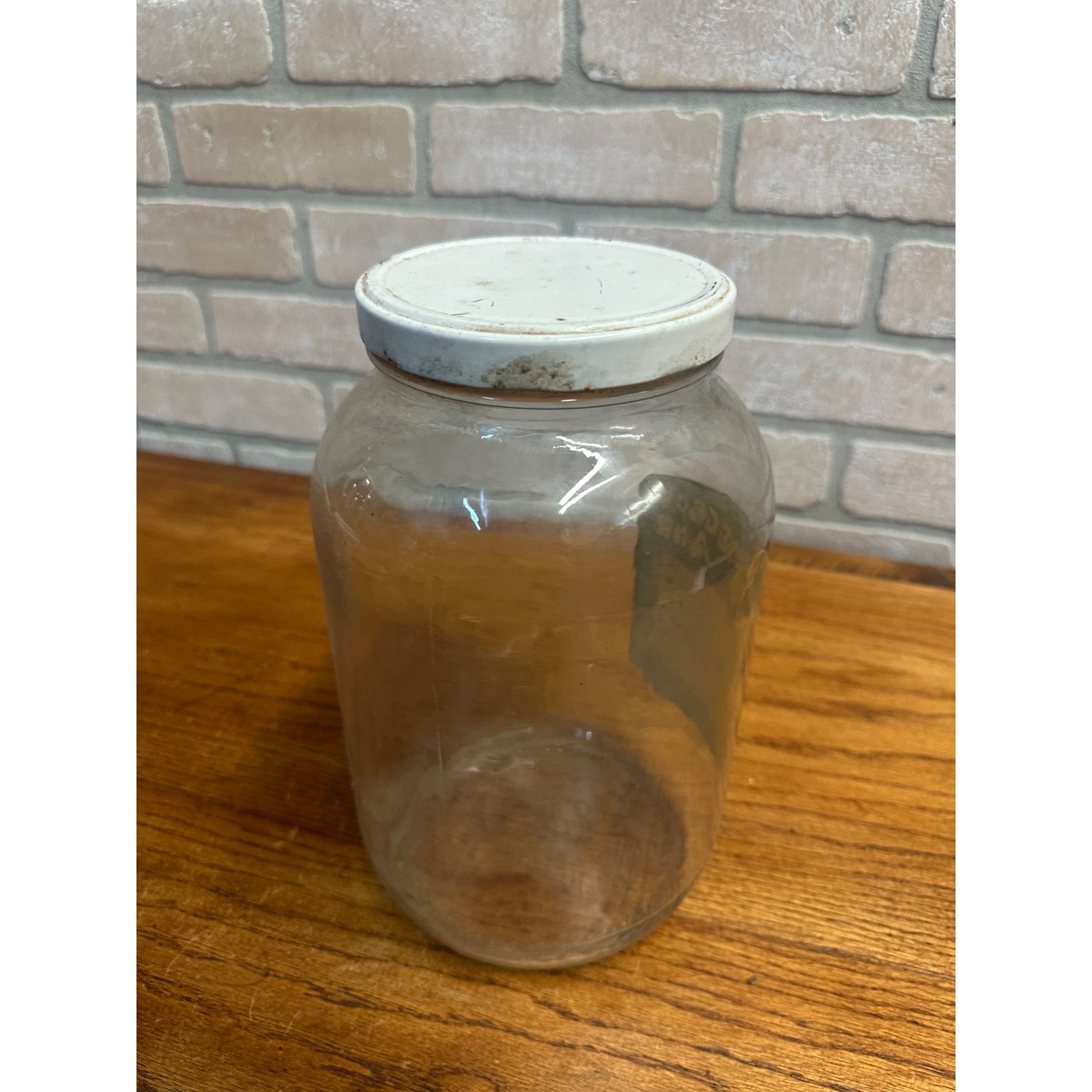 Vintage Raggedy Ann Brand Dill Pickles Glass Jar 1 Gallon